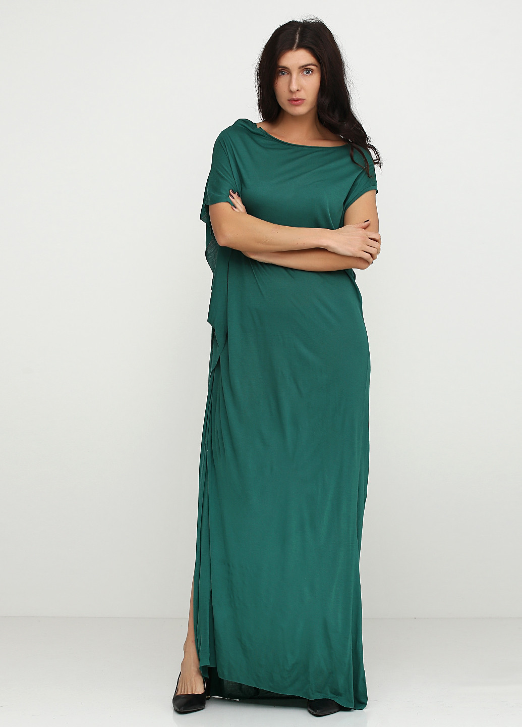 Зеленое кэжуал платье By Malene Birger однотонное
