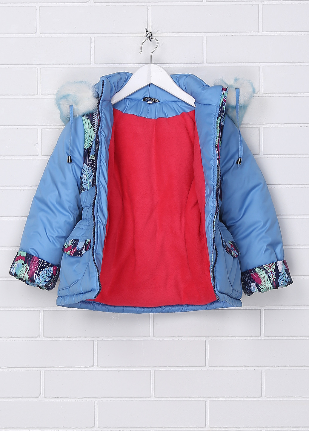 Блакитний зимній комплект (куртка, комбінезон) Zalexa