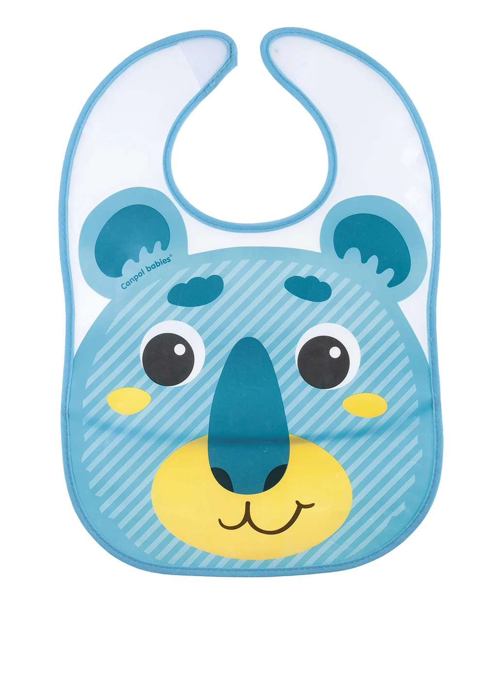Слюнявчик пластиковый с карманчиком Hello Little - Бирюзовый Canpol Babies (91068956)