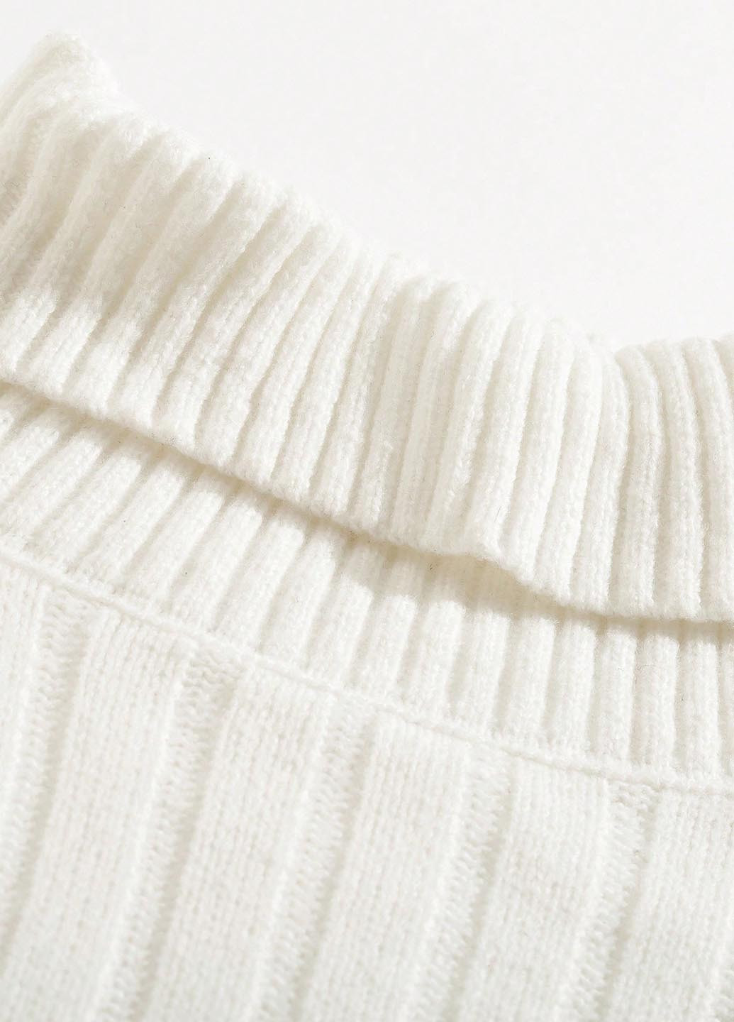 Білий демісезонний светр SHEIN