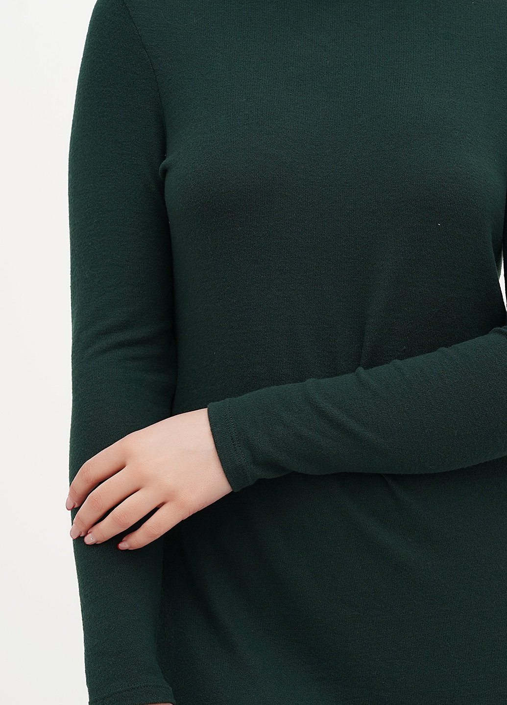 Темно-зеленое кэжуал платье а-силуэт George однотонное