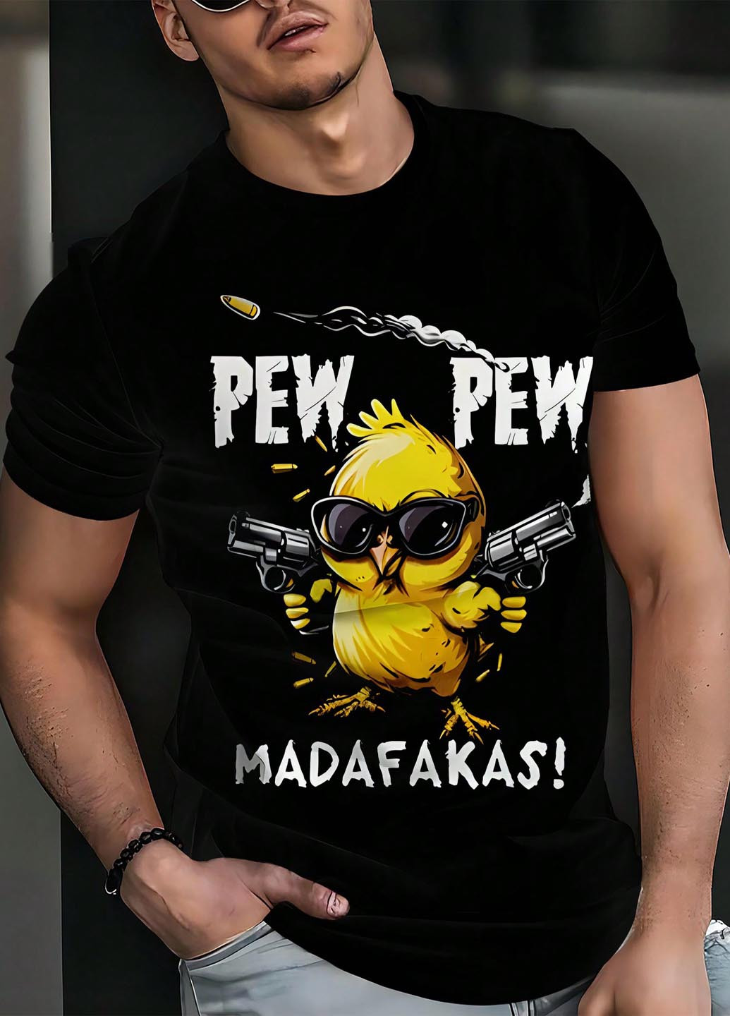 Черная футболка SHEIN