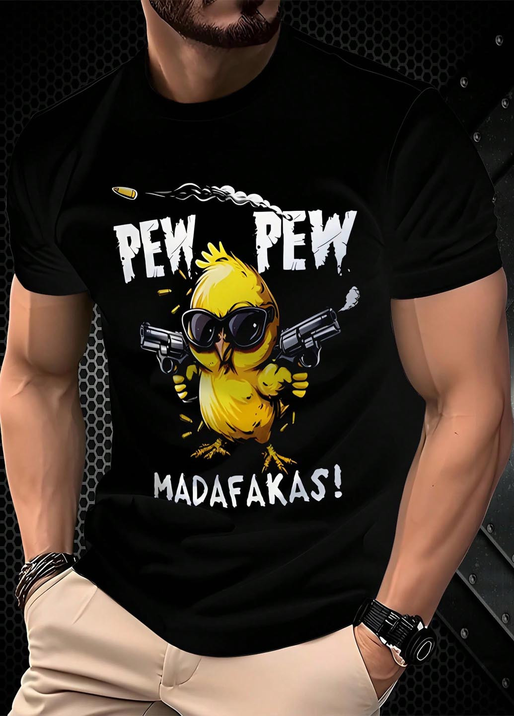 Черная футболка SHEIN