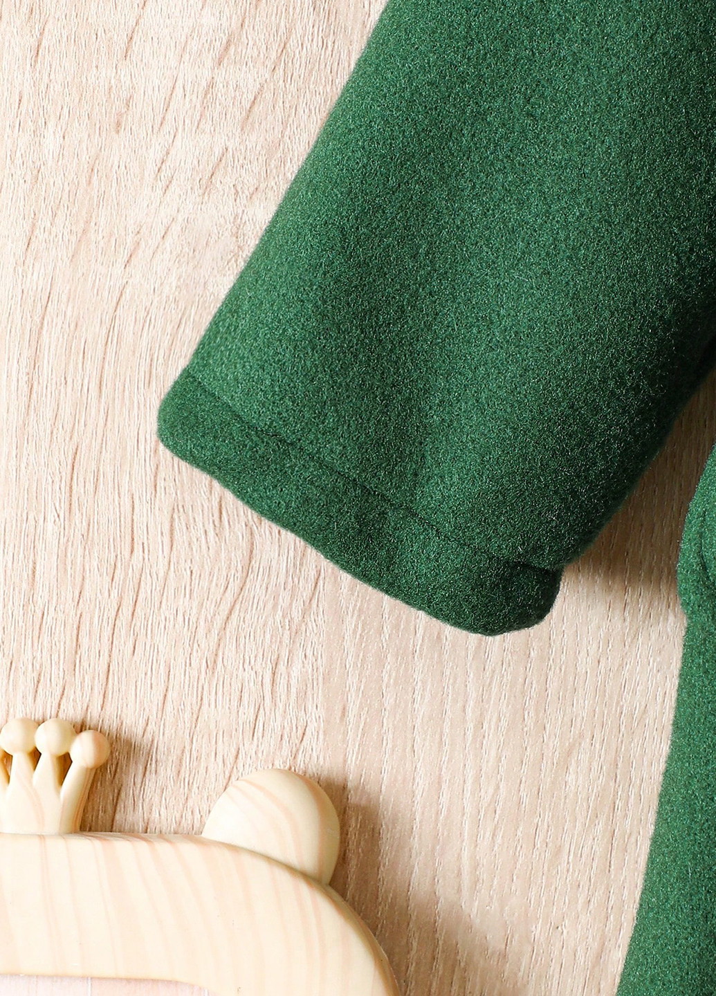 Зелене демісезонне Пальто однобортне SHEIN