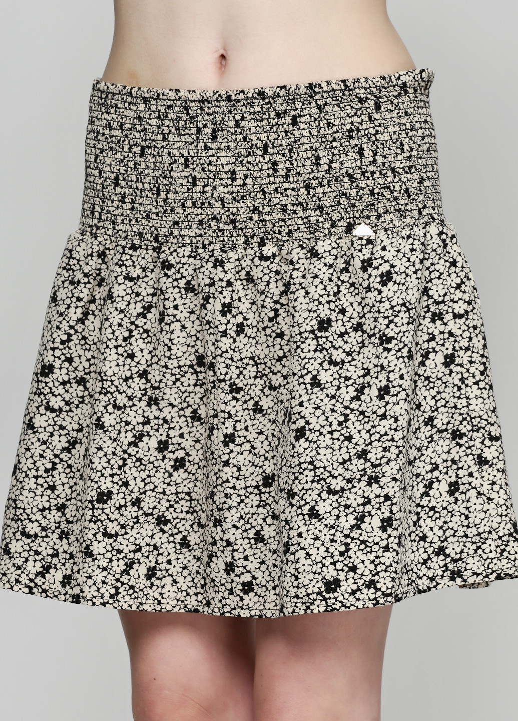 Бежевая кэжуал цветочной расцветки юбка Liu-Jo мини
