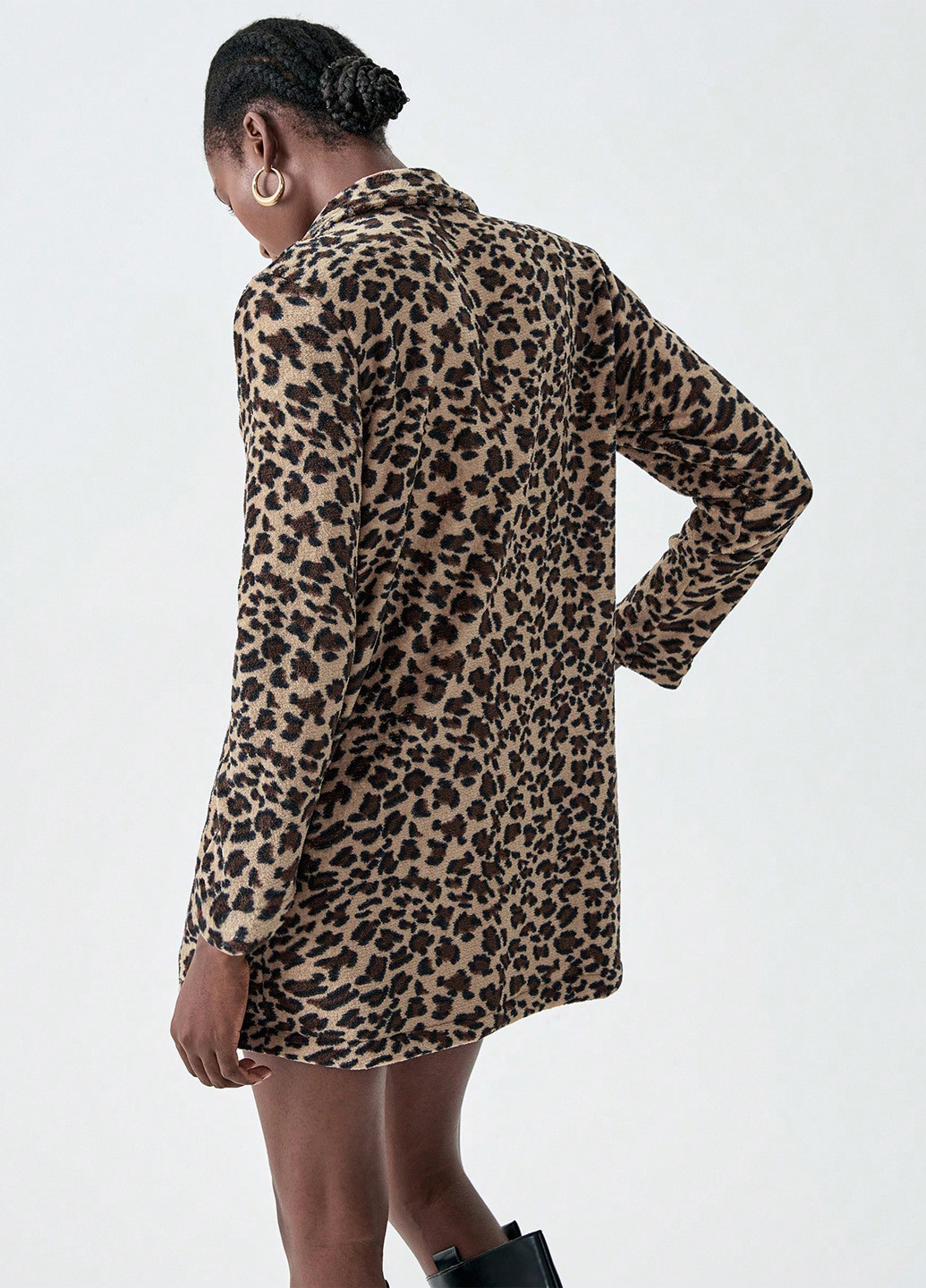 Коричневе демісезонне Пальто SHEIN