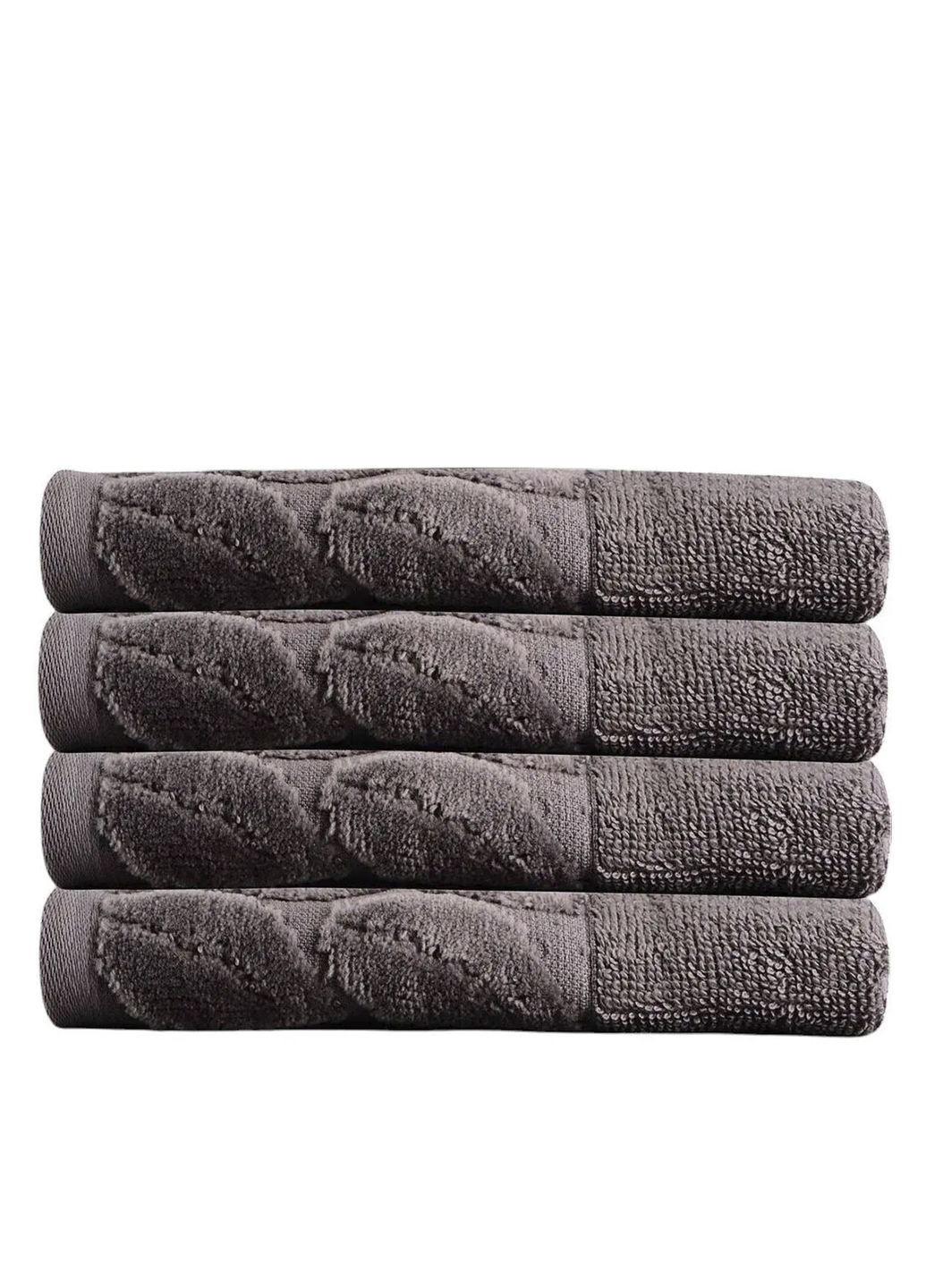 Рушник, 100% бавовна Leaves Cappuccino ЦБ-00281553 Soho кавовий