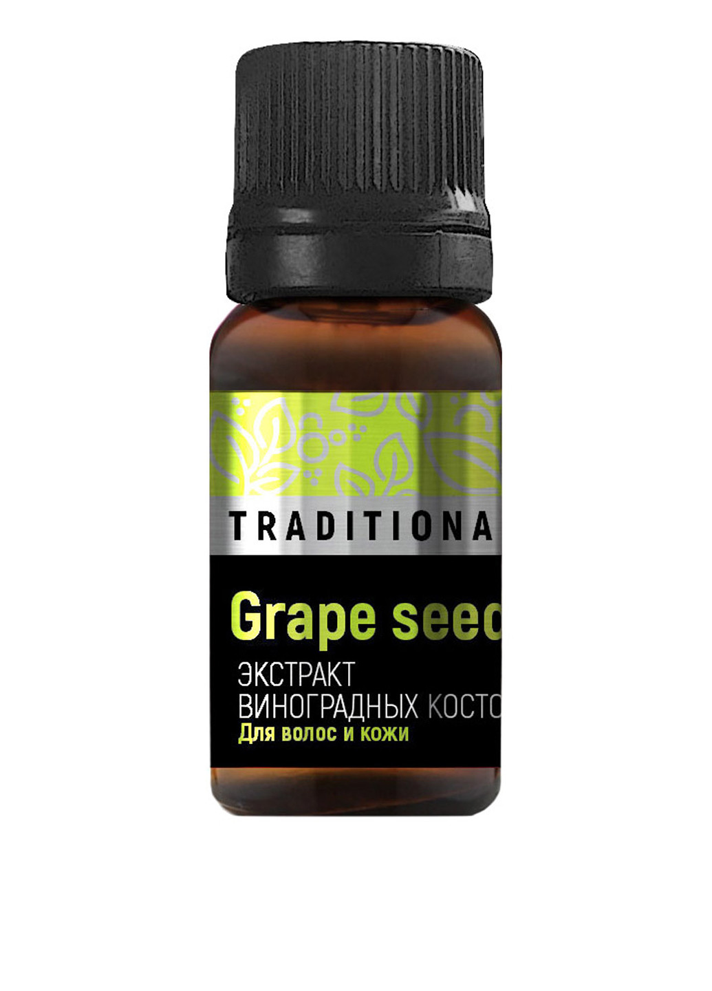 Екстракт виноградних кісточок для волосся і шкіри Traditional Grape Seed, 10 мл Pharma Group (202410173)
