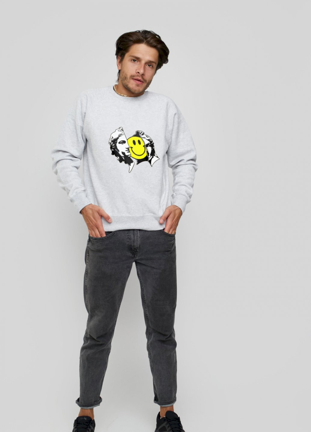 Сірий світшот YAPPI (198688723)