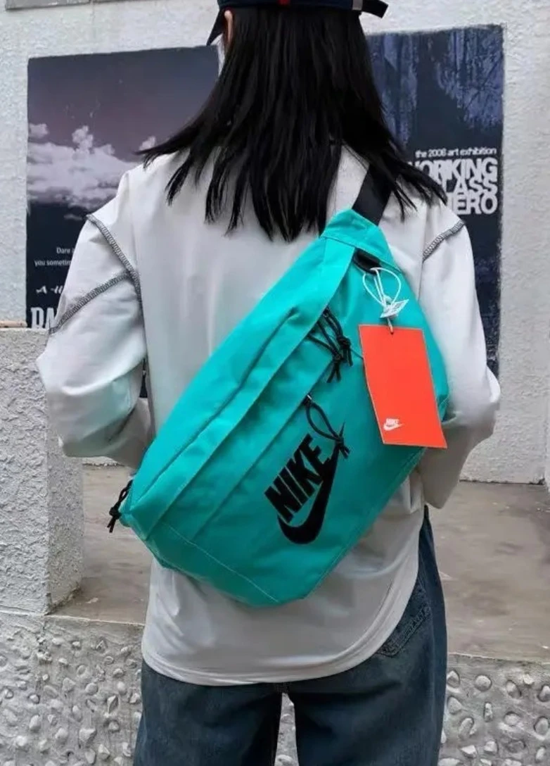 Бананка большая Nike Tech Hip Pack поясная сумка найк голубая бирюзовая No Brand (253384190)