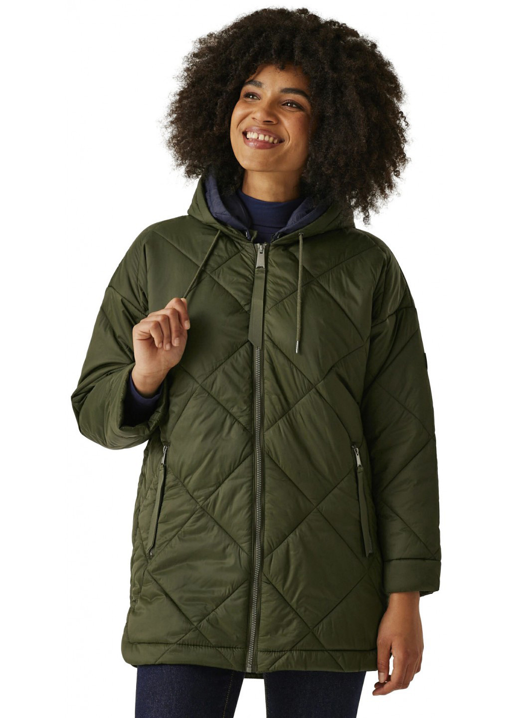 Оливковая (хаки) зимняя куртка Regatta Emila