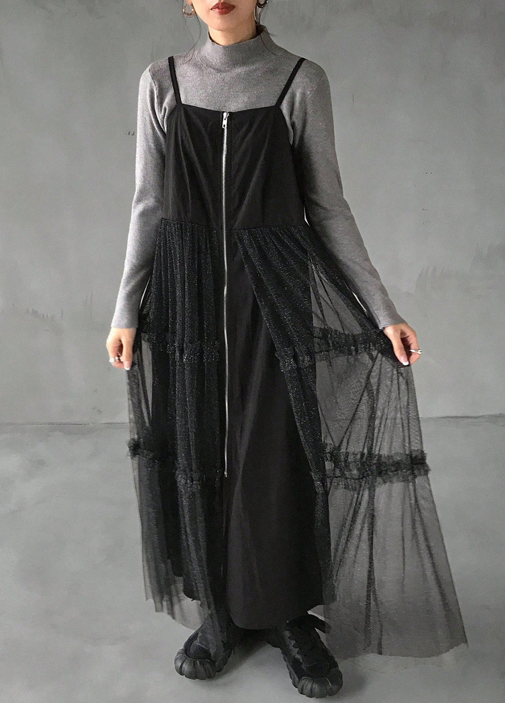 Демисезонный женский сарафан SHEIN однотонный