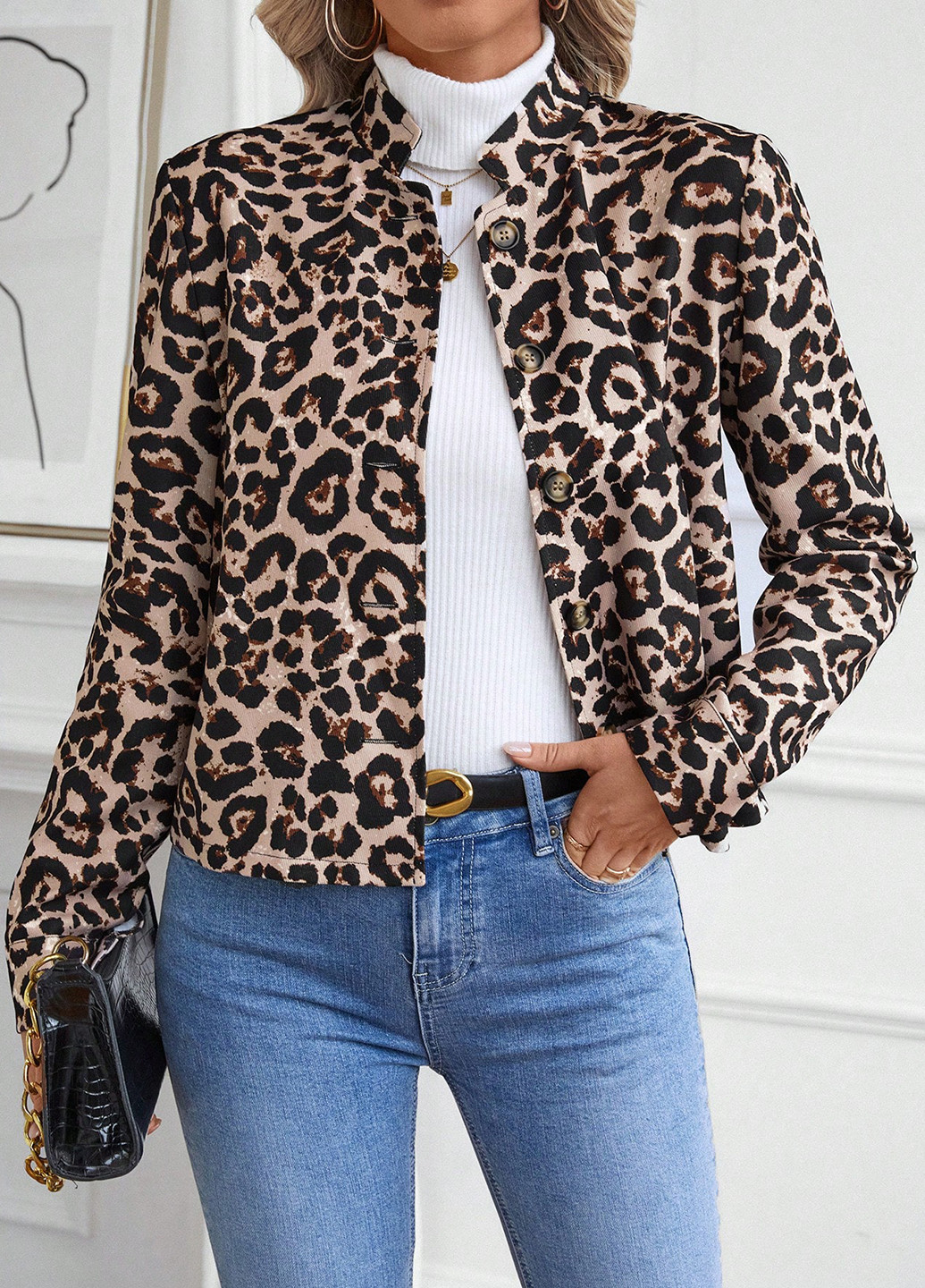 Бежевая демисезонная куртка SHEIN