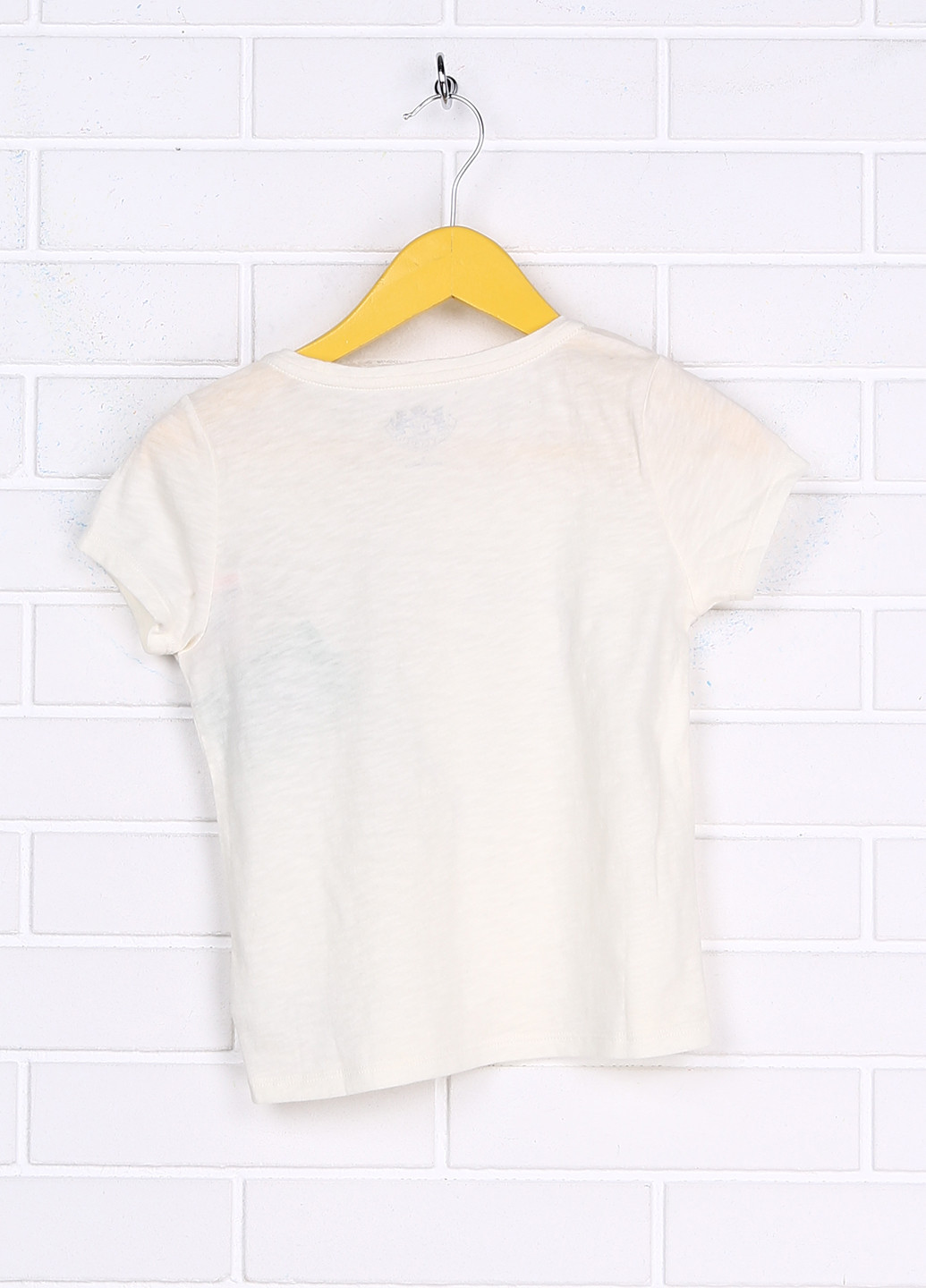 Молочная летняя футболка с коротким рукавом Juicy Couture