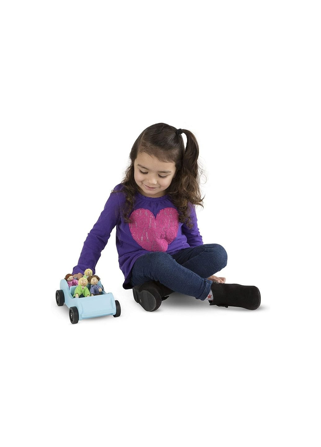 Развивающая игрушка Дорожная машинка с куклами (MD2463) Melissa&Doug (254066591)