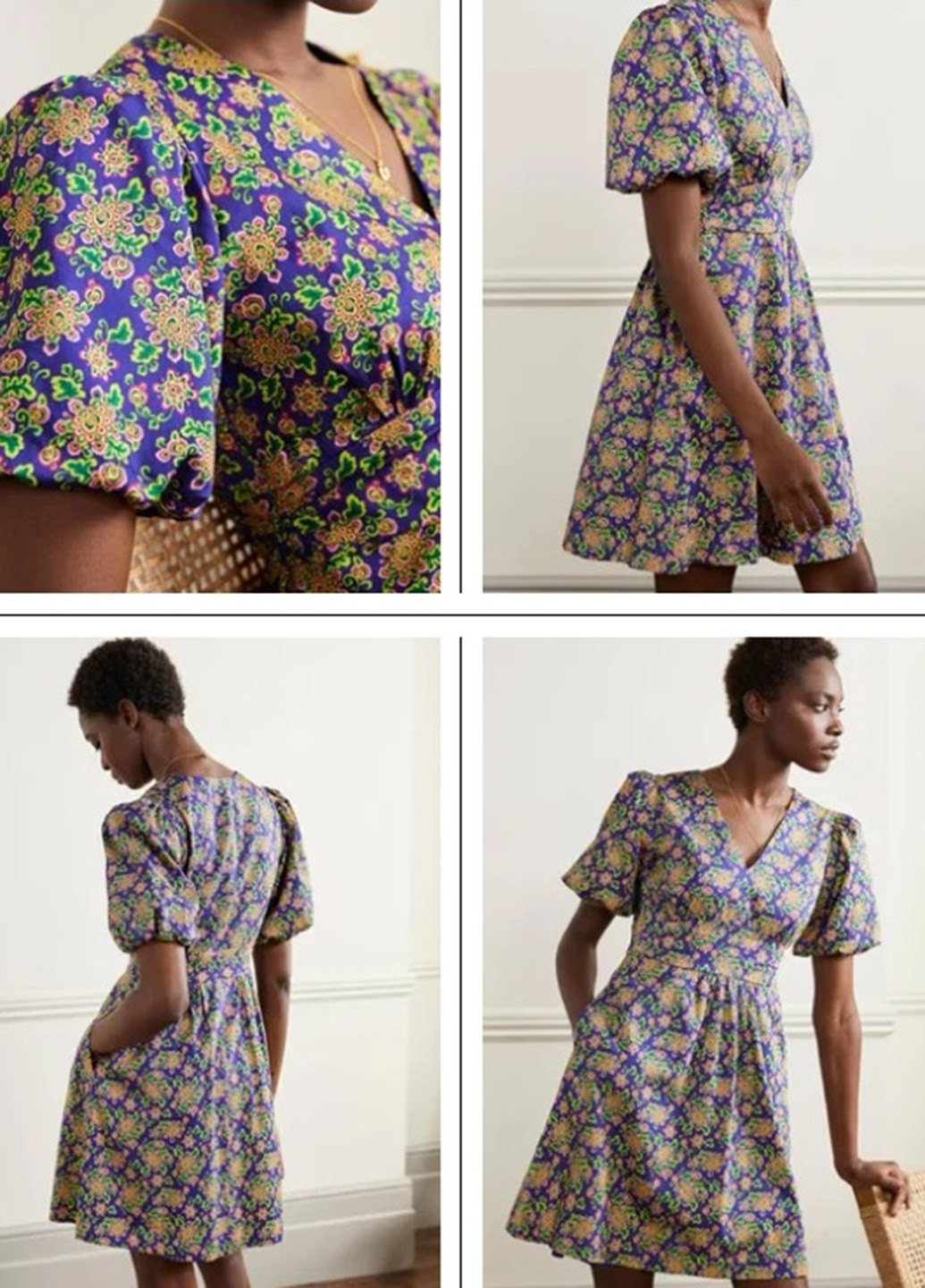 Комбінована кежуал сукня кльош Boden з квітковим принтом