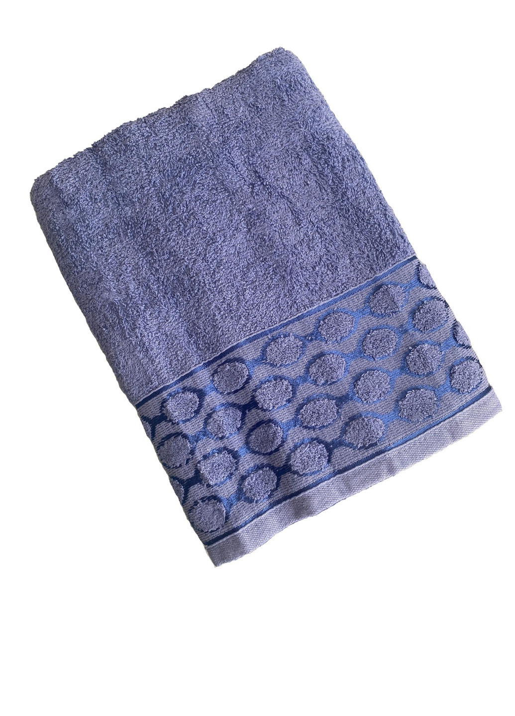 Набор турецких полотенец для ванной 2 шт (140x70 см, 90x50 см ) TURComFor синий