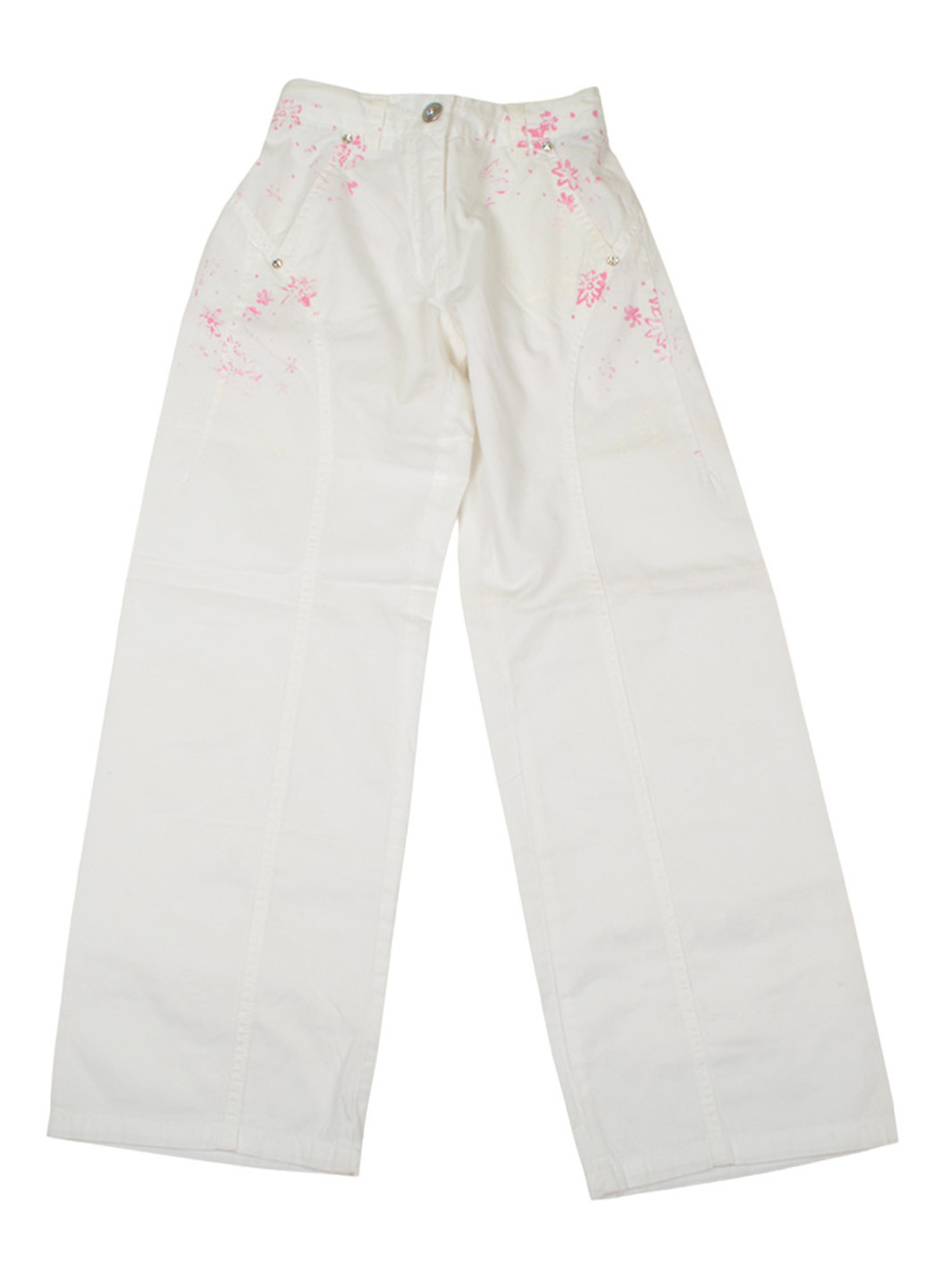 Белые кэжуал летние прямые брюки Liu-Jo