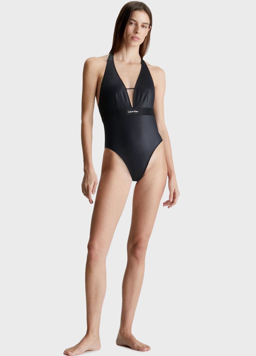 Чорний літній купальник суцільний Calvin Klein