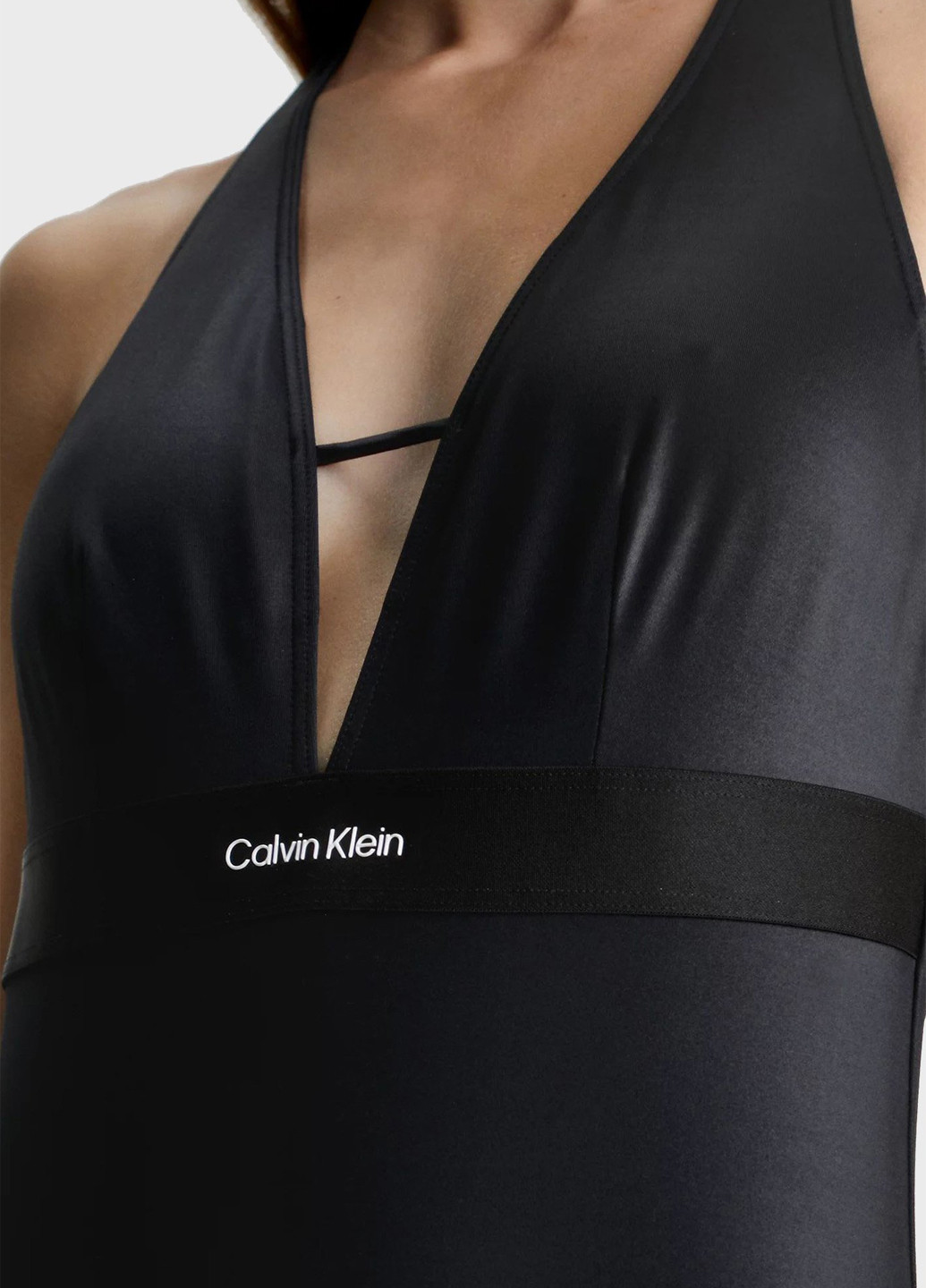 Чорний літній купальник суцільний Calvin Klein