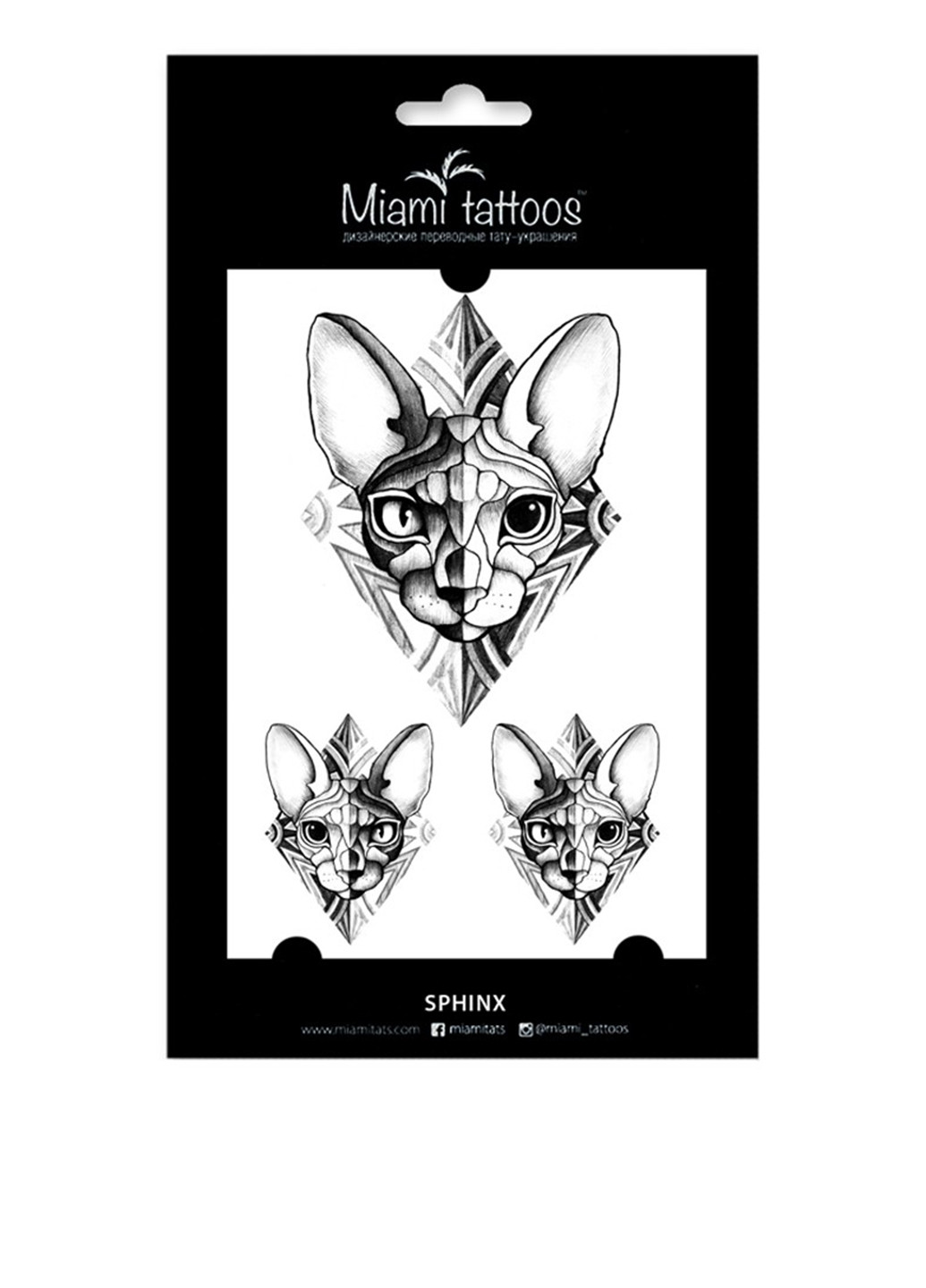 Тату наклейка Sphinx Miami Tattoos (75098547)