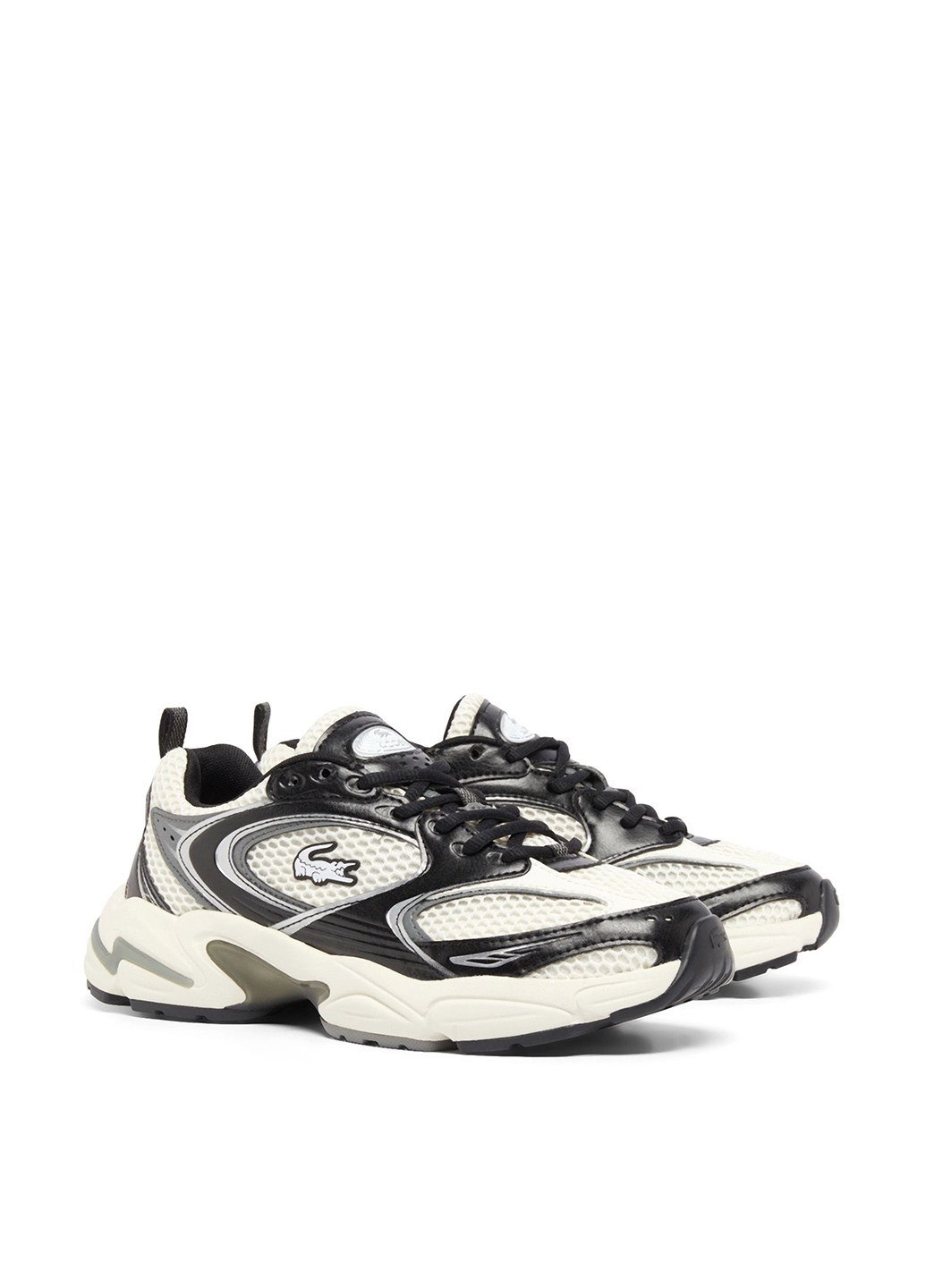Кроссовки Lacoste STORM 96 2K чёрно-белые демисезоны (348516937)