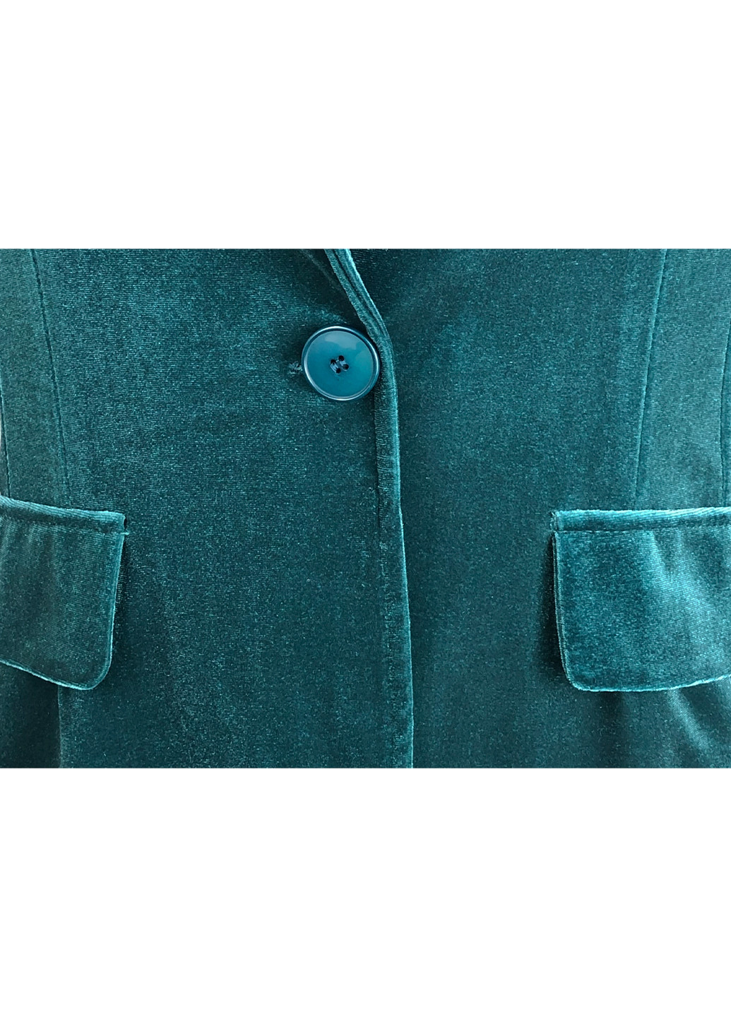 Зеленый женский женский бархатный пиджак Rinascimento однотонный - демисезонный