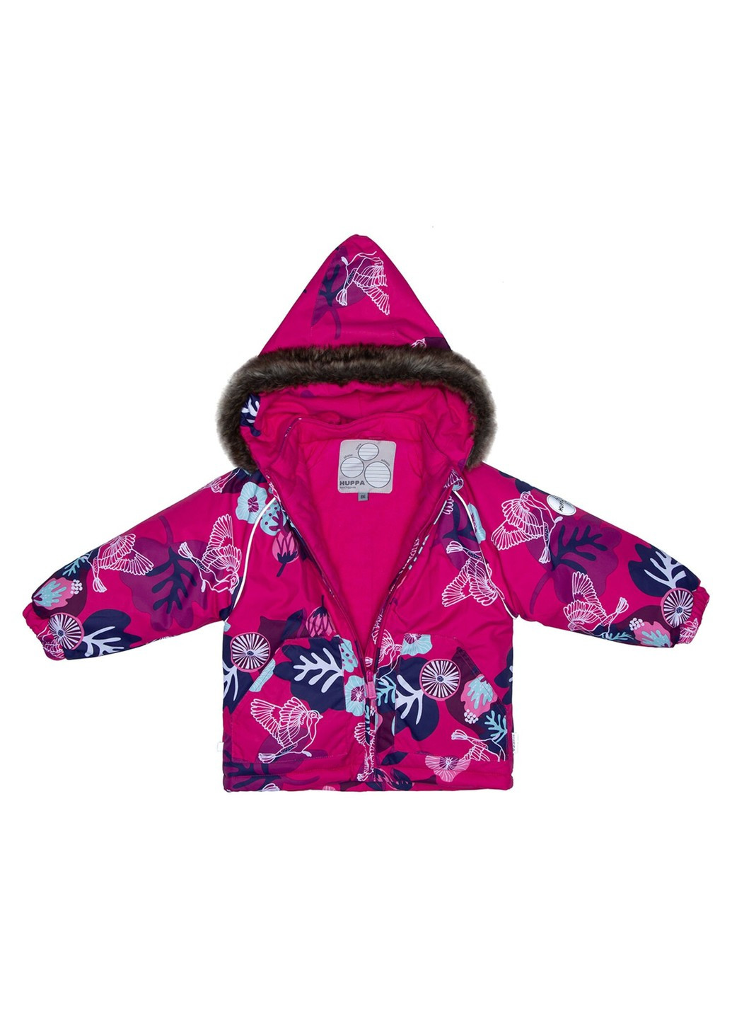Фуксиновый зимний комплект зимний (куртка + полукомбинезон) avery Huppa