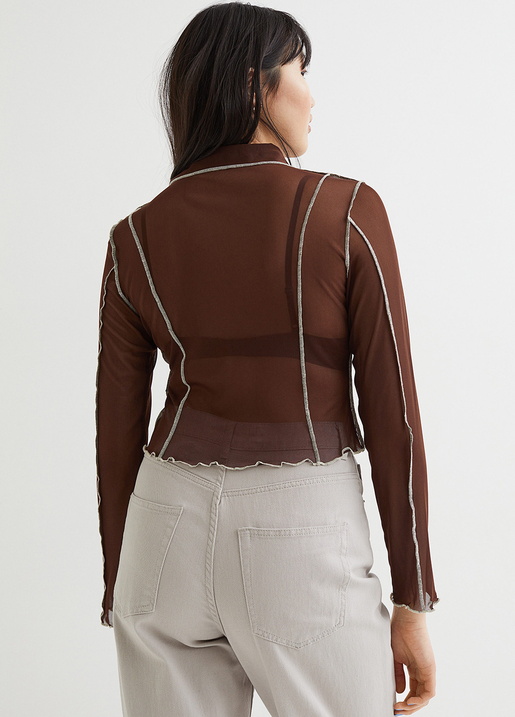 Коричнева блуза H&M