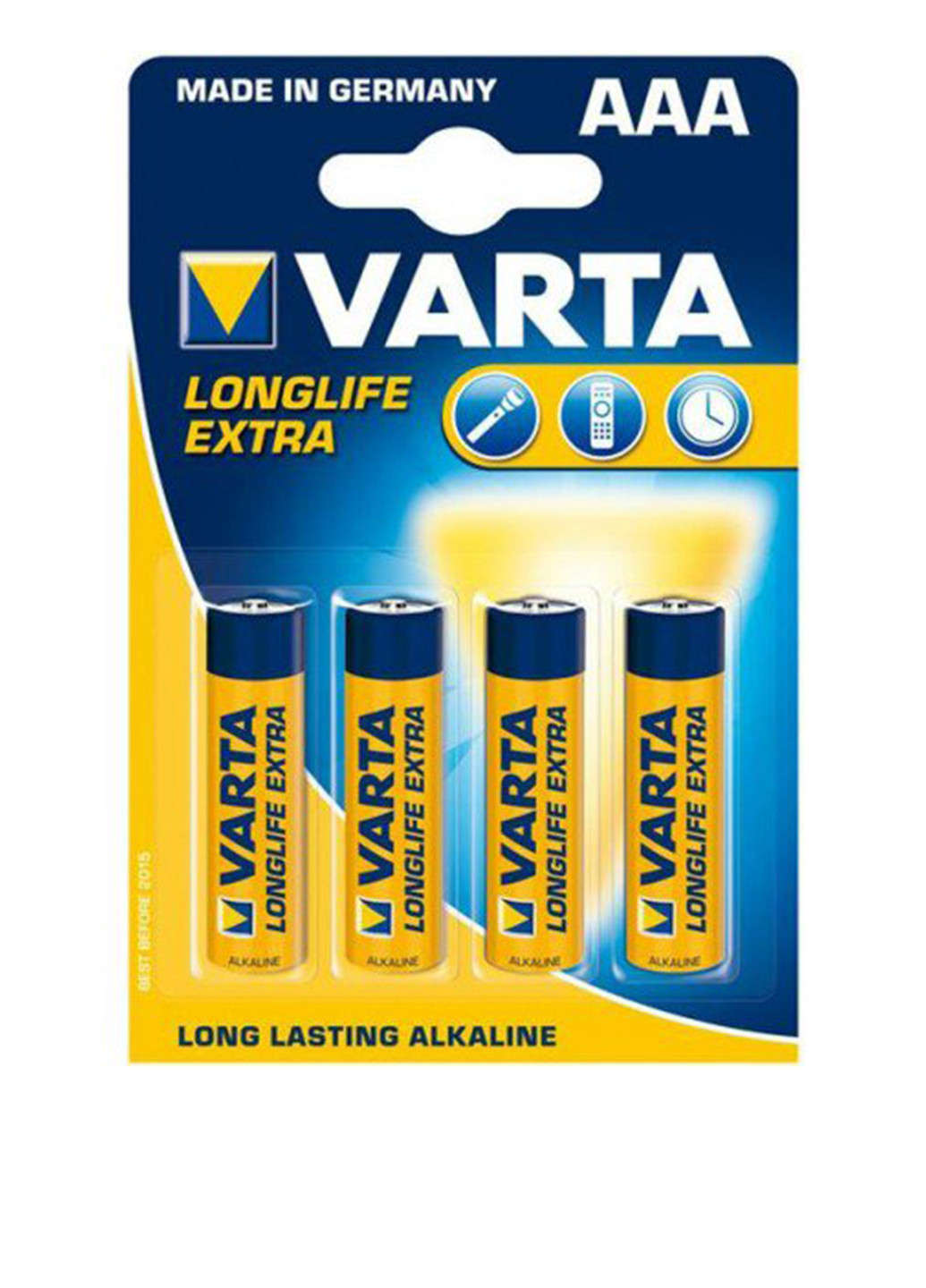 Батарейка Varta longlife aaa bli 4 alkaline (04103101414) (138004296)