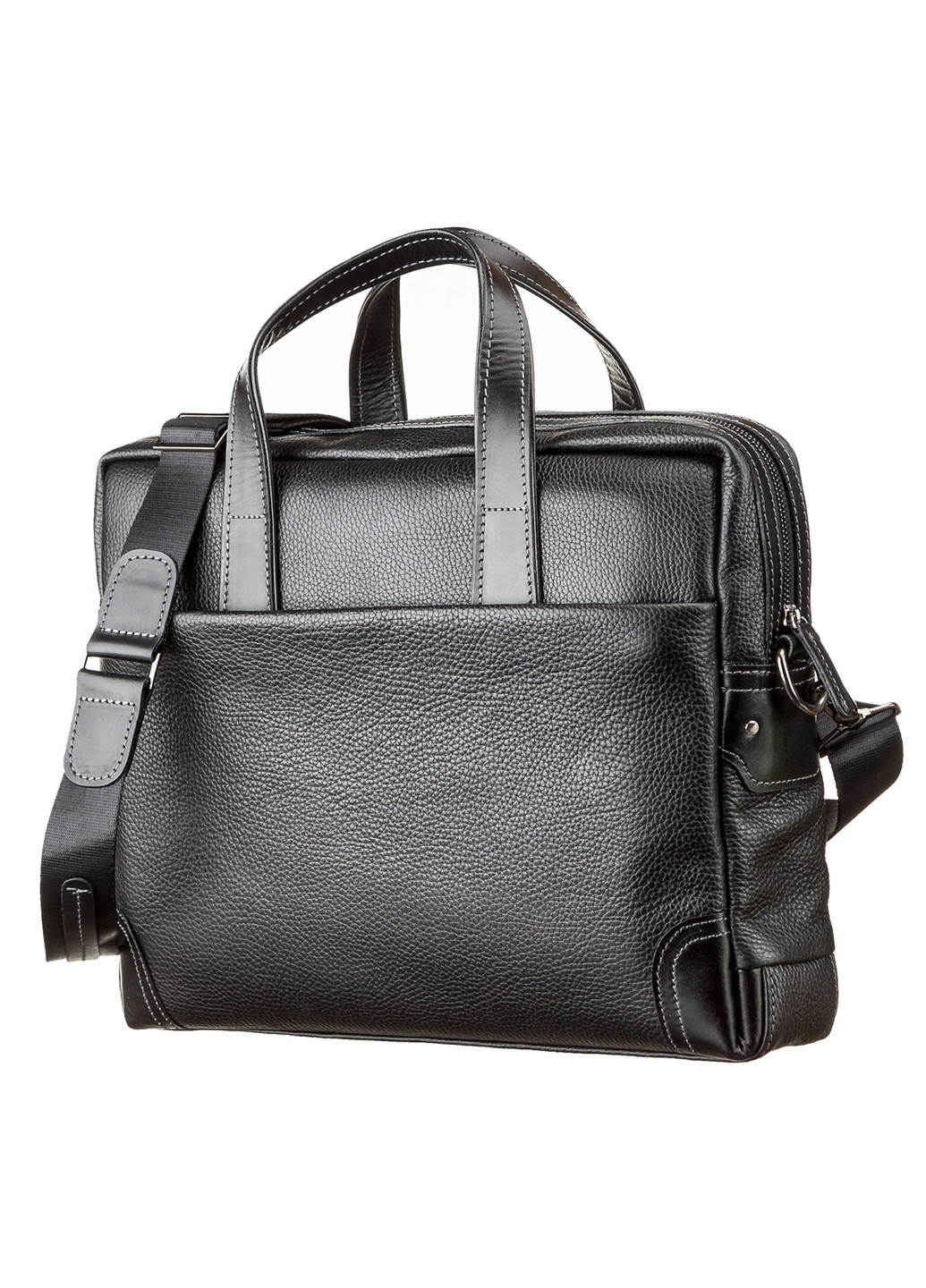 Мужская кожаная сумка для ноутбука 37х31х8 см Shvigel (229459348)