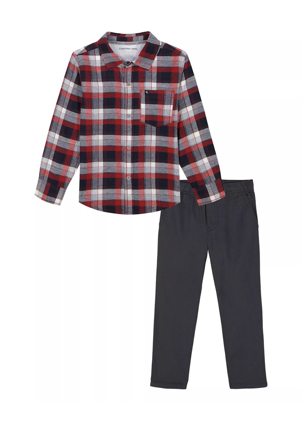 Комбинированный демисезонный комплект (рубашка, брюки) Calvin Klein