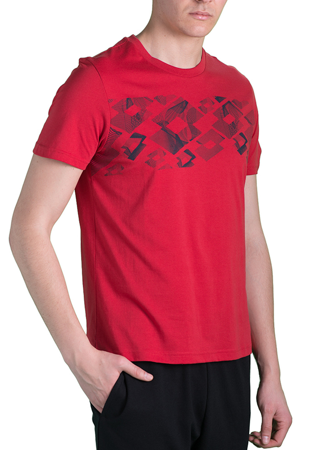 Красная футболка с коротким рукавом Lotto
