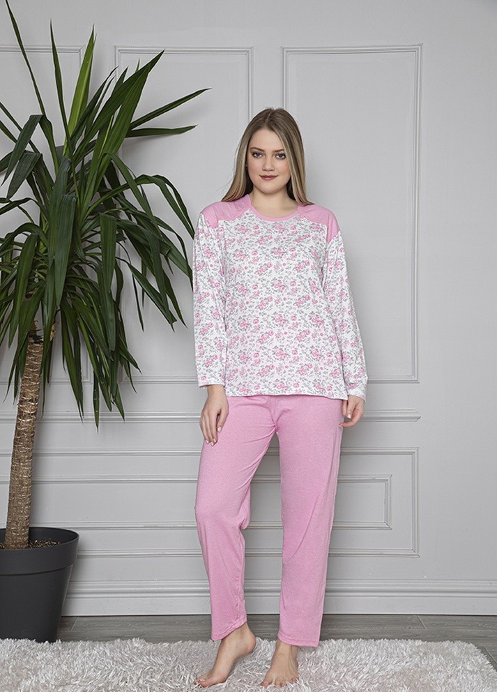 Розовая всесезон комплект (свитшот, брюки) Glisa Pijama