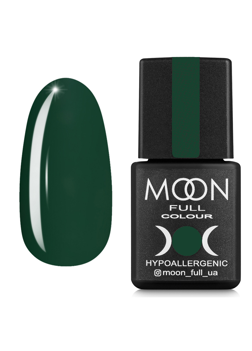 Гель-лак FULL color Gel polish 8 мл №659 зелений хвойний Moon (198495502)