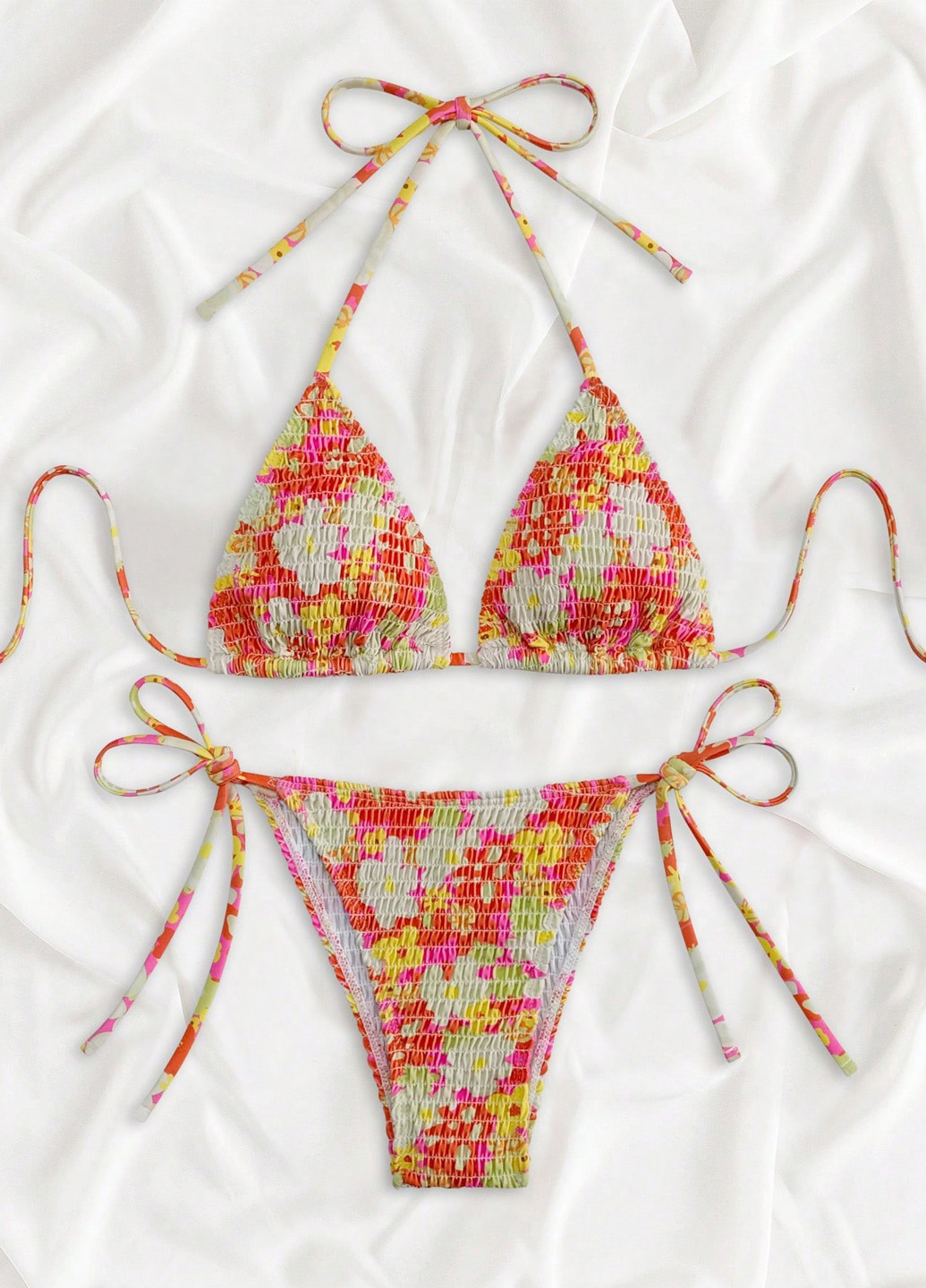 Комбинированный демисезонный купальник (лиф, трусики) раздельный, бикини SHEIN