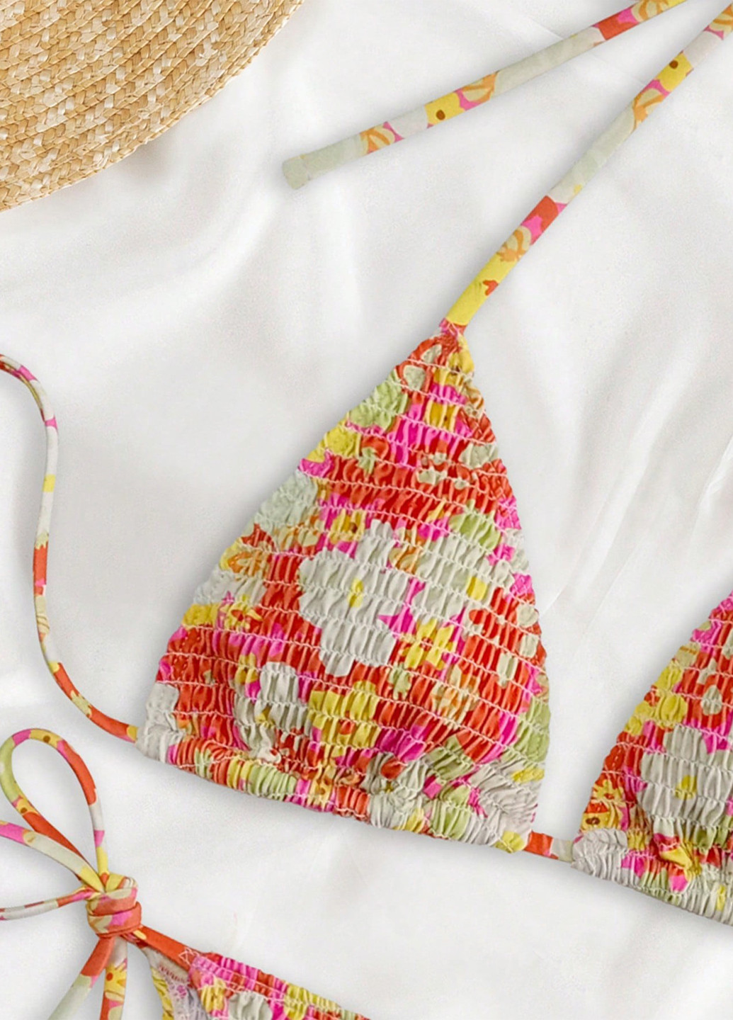 Комбинированный демисезонный купальник (лиф, трусики) раздельный, бикини SHEIN