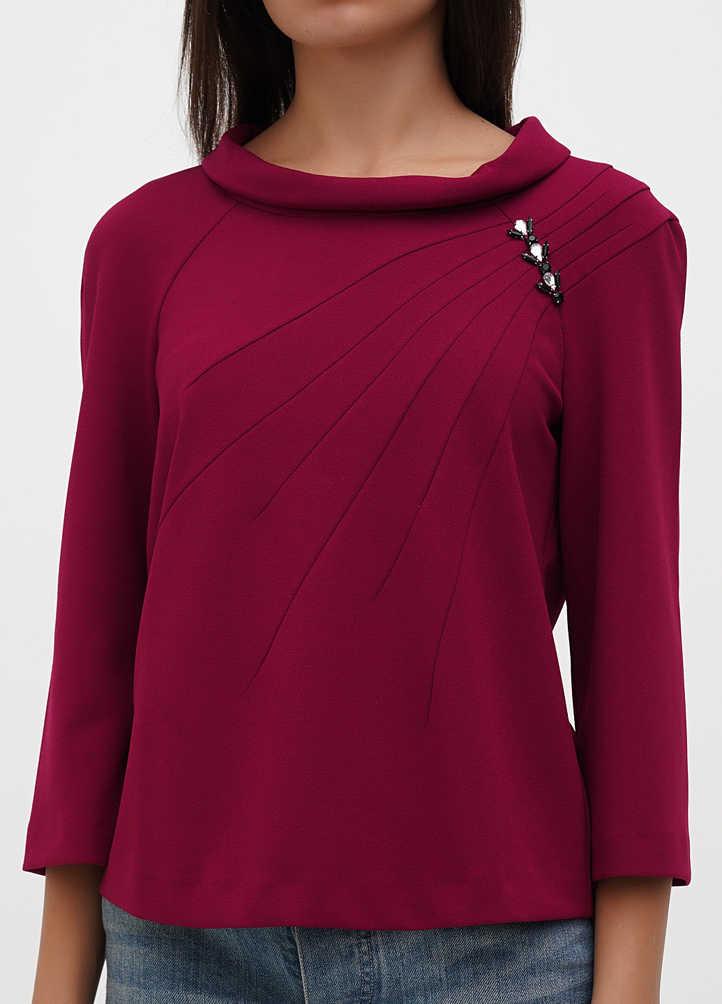 Фуксія блуза Sassofono