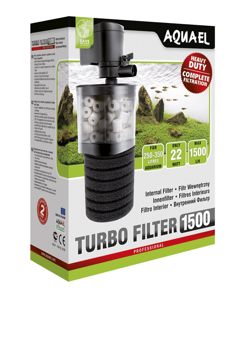 Внутренний фильтр Turbo Filter 1500 (250-350 л) Aquael (201658279)