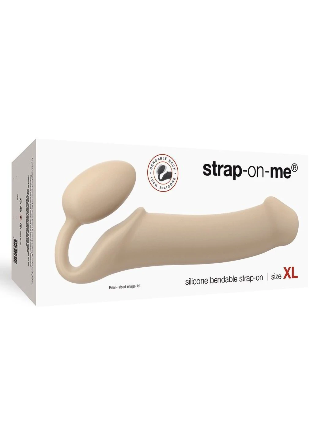 Безремневий страпон Flesh XL, повністю регульований, діаметр 4,5см Strap-On-Me (254151655)
