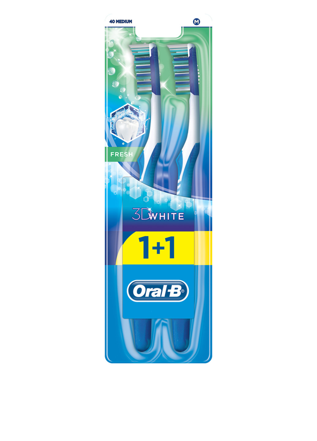 Зубная щетка 3D White Свежесть (средней жесткости), (2 шт) Oral-B (52469318)