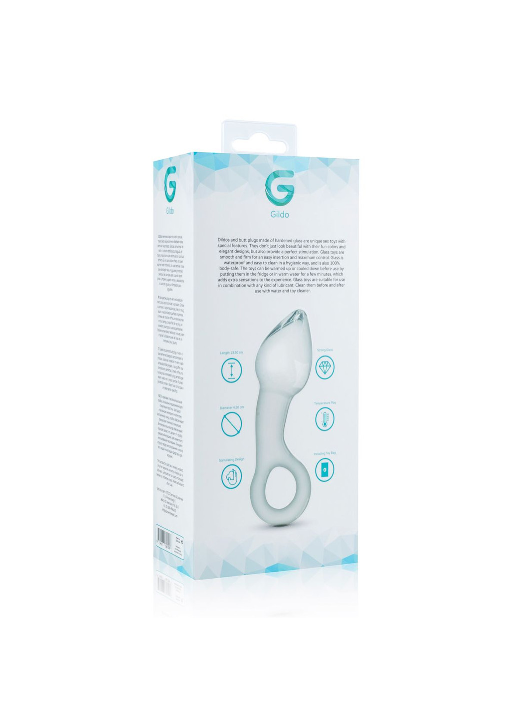 Скляний стимулятор простати Glass Prostate Plug No. 13 Gildo (252297420)