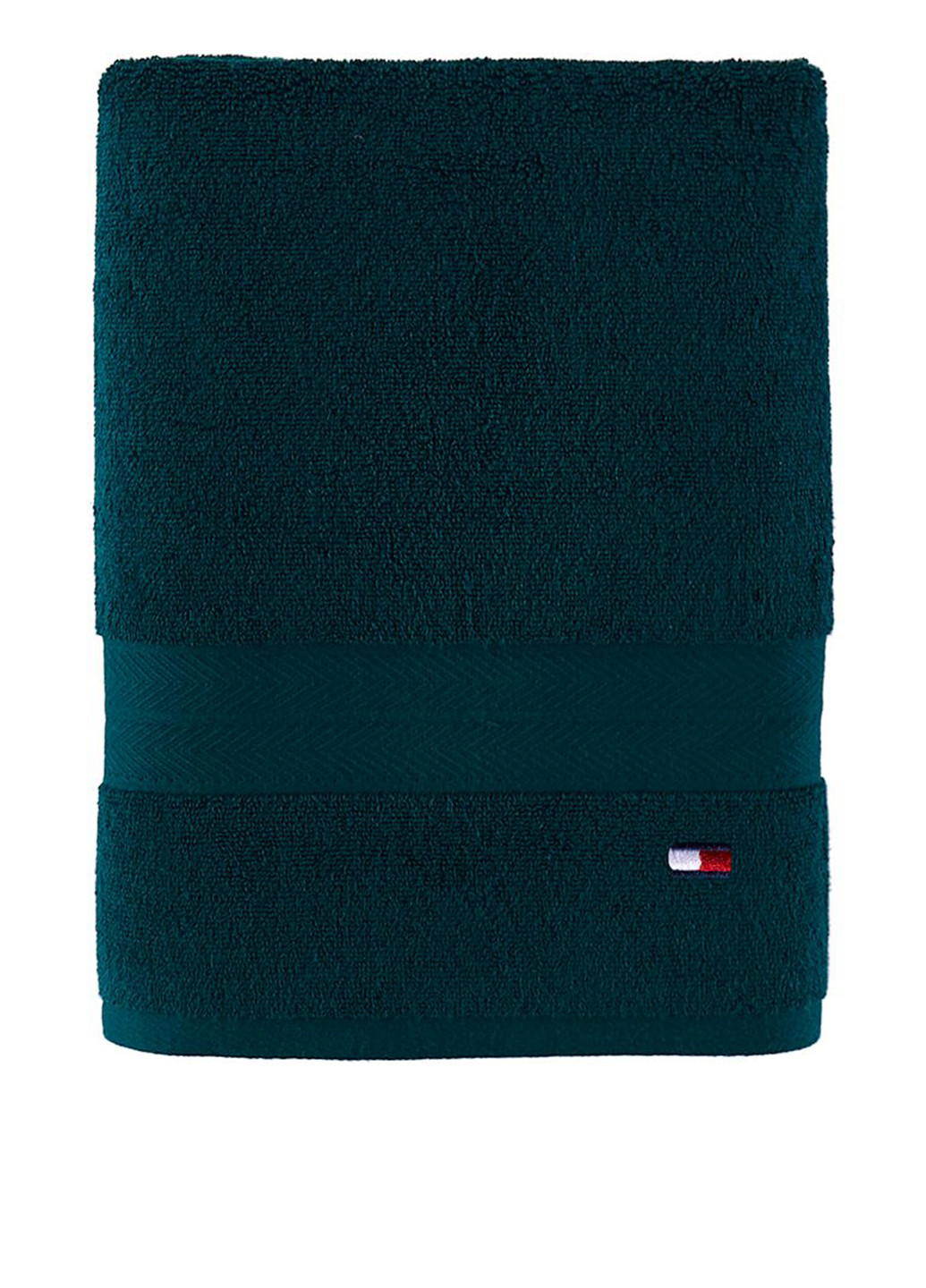 Tommy Hilfiger полотенце, 76х138 см однотонный зеленый производство - Индия