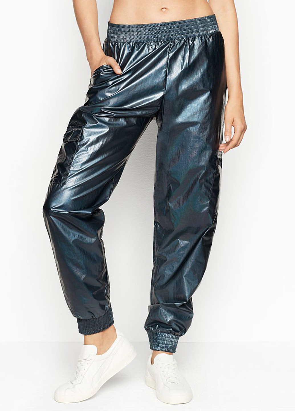 Темно-синие кэжуал демисезонные джоггеры брюки Victoria's Secret