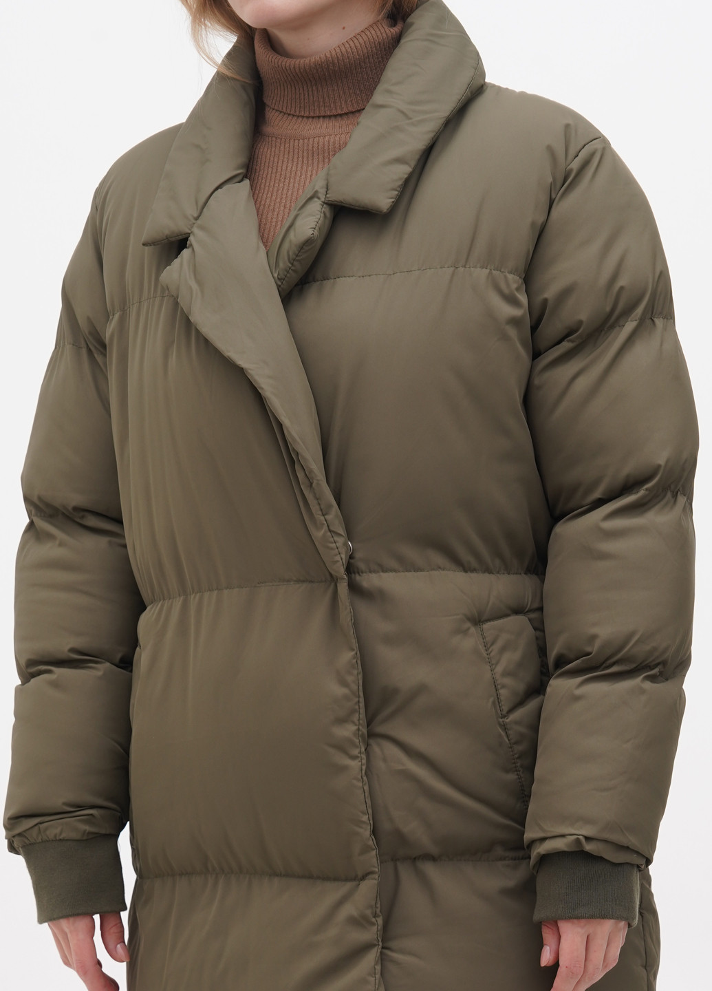 Оливкова (хакі) зимня куртка Asos
