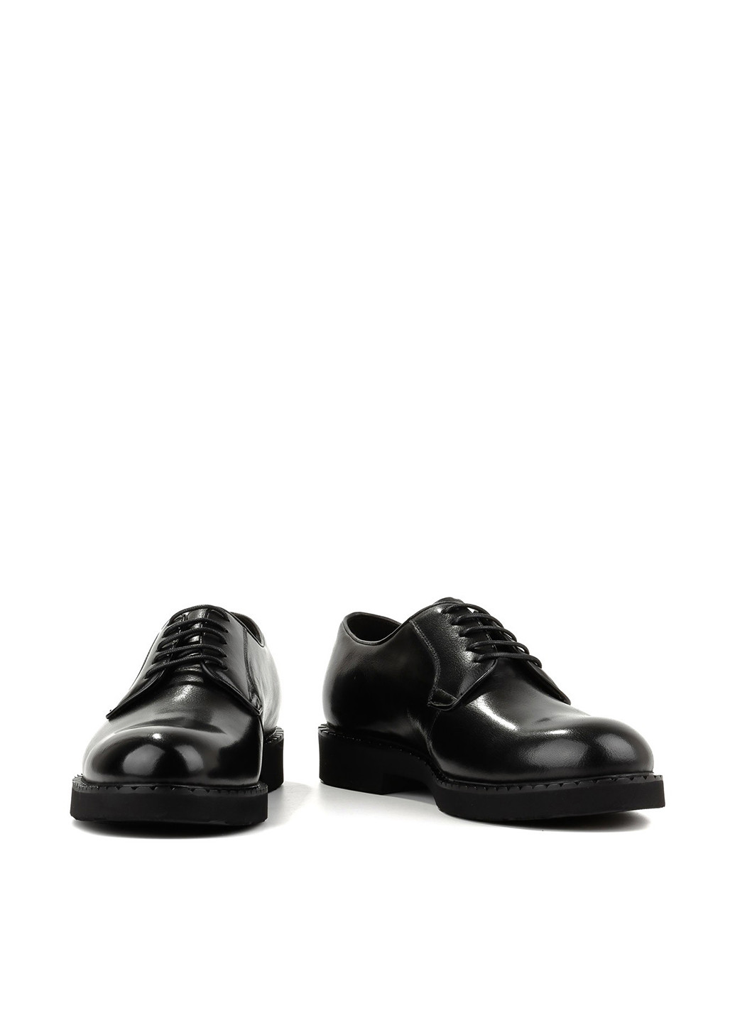 Черные классические, кэжуал туфли Le'BERDES на шнурках