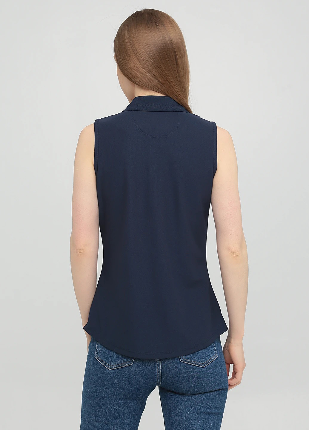 Темно-синяя кэжуал рубашка однотонная Greg Norman