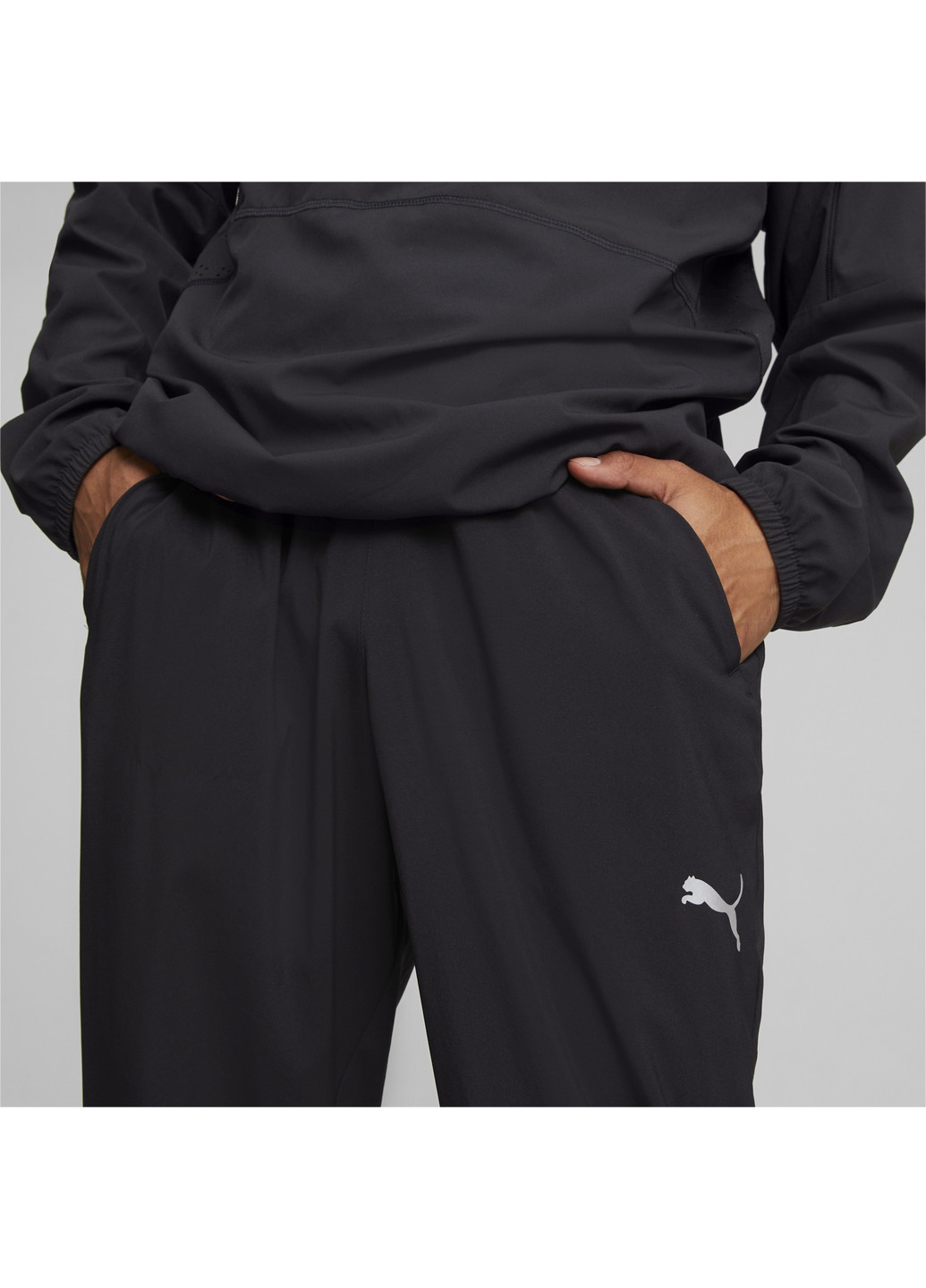 Черные спортивные демисезонные брюки Puma