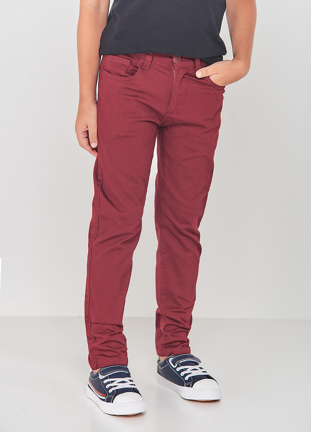Светло-бордовые кэжуал демисезонные брюки чиносы Redpolo