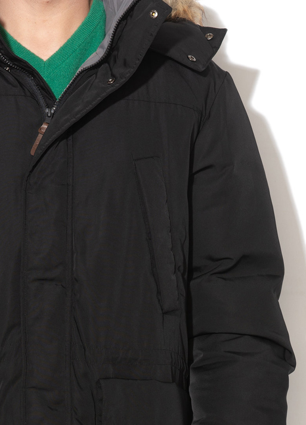 Черная демисезонная куртка United Colors of Benetton